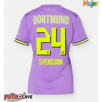 Camiseta Borussia Dortmund Daniel Svensson #24 Tercera Equipación para mujer 2026-27 manga corta